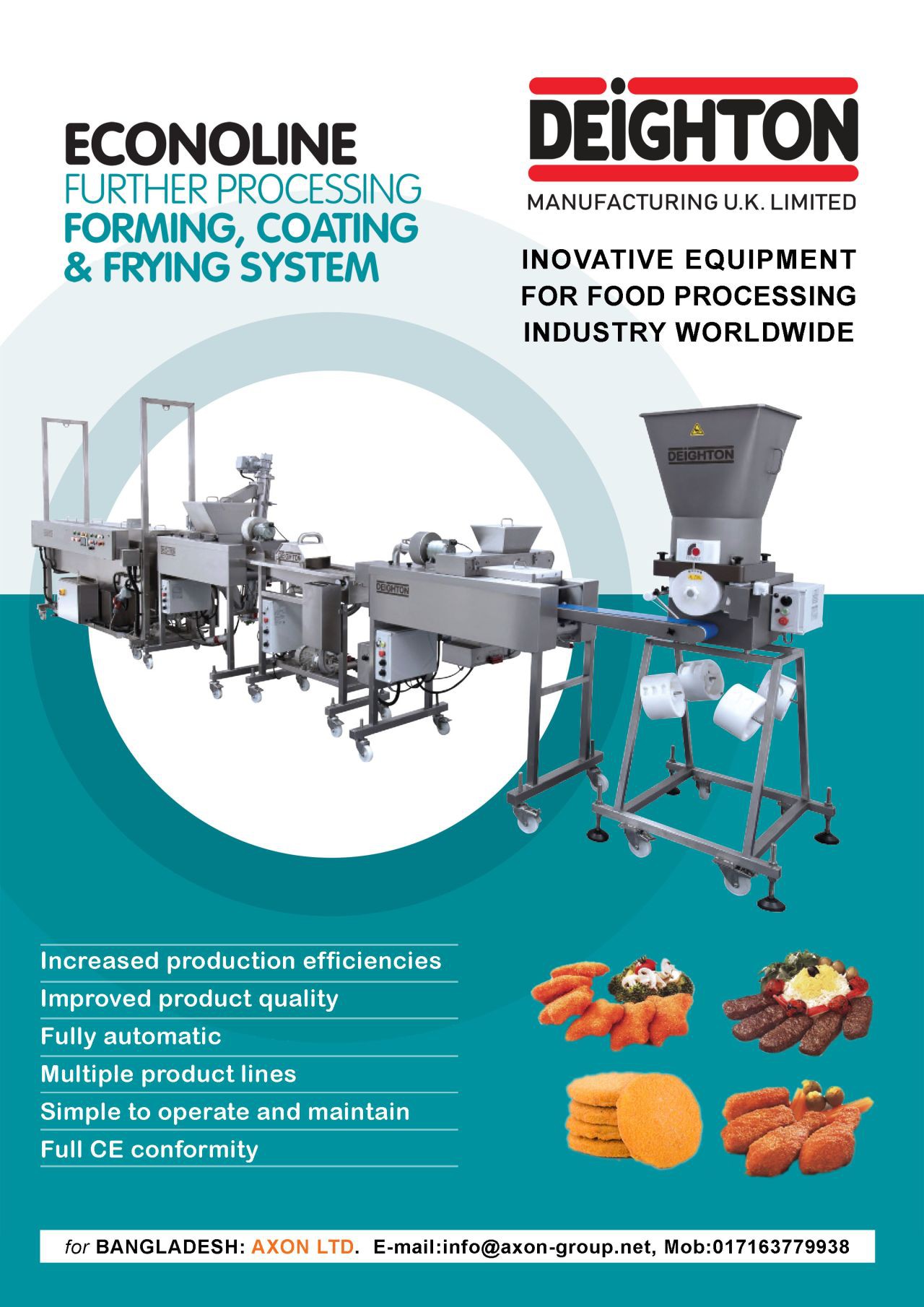 Deighton Manufacturing U.K Equipment significantly plays an important role in the Meat processing Industry of Bangladesh