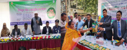 Distribution of seeds and fertilizers among farmers in Bhola and Narail