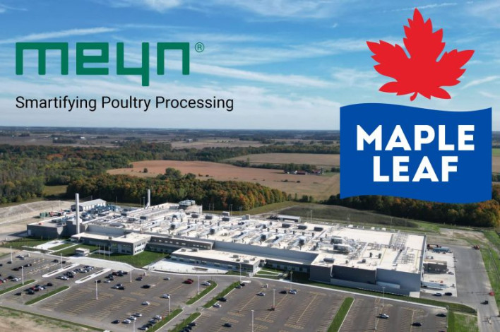 Meyn congratulates Maple Leaf Foods Inc. on their new poultry processing plant