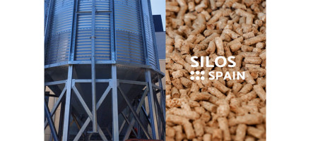 Pneumatic silo for pellet storage in Portugal