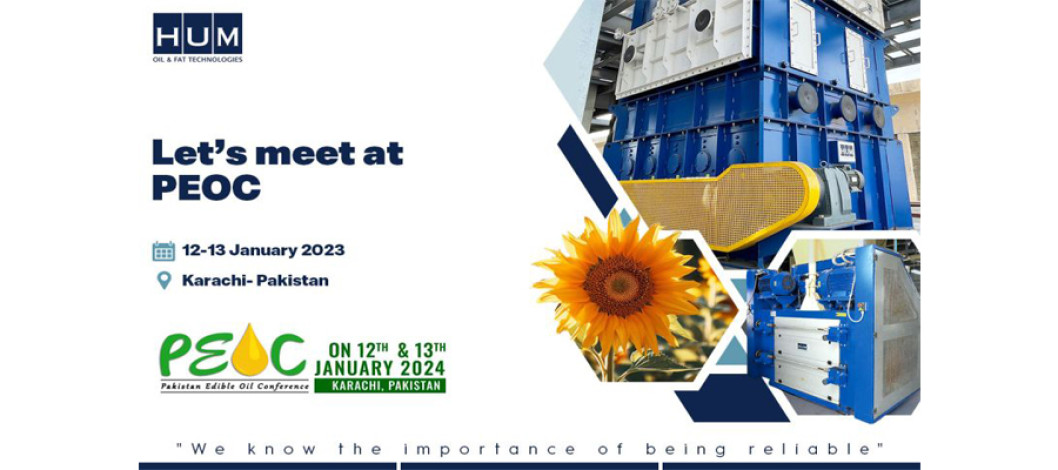 HUM will be present at the PEOC in Karachi on 12-13 January