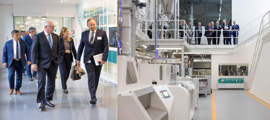 Minnesota Governor Tim Walz visits Bühler Uzwil for insight into the Swiss apprenticeship system