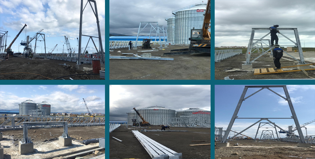 Caption News on First Grain terminal in Caspian Sea