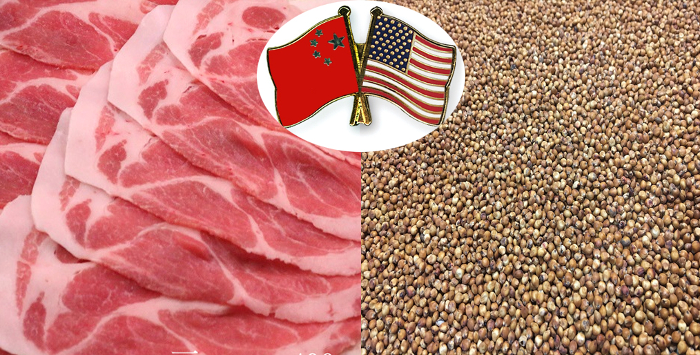 China bought huge amount of pork, sorghum from U.S.