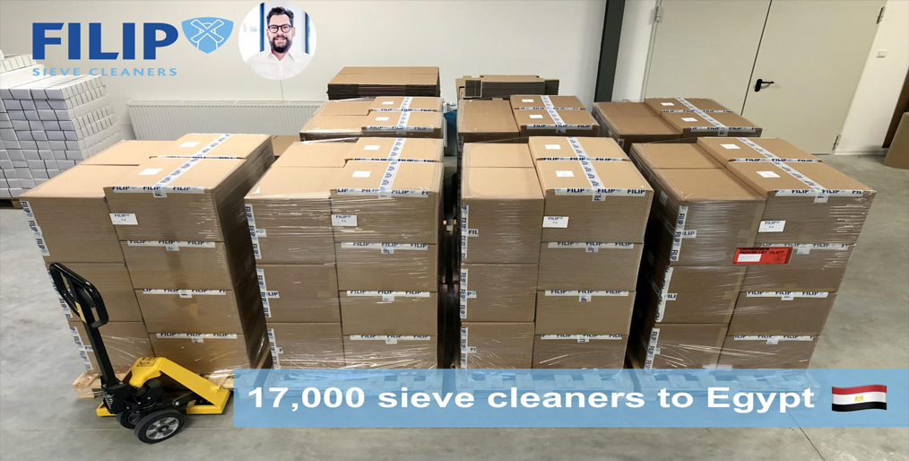 Caption news on Filip Sieve Cleaners Shipping day!