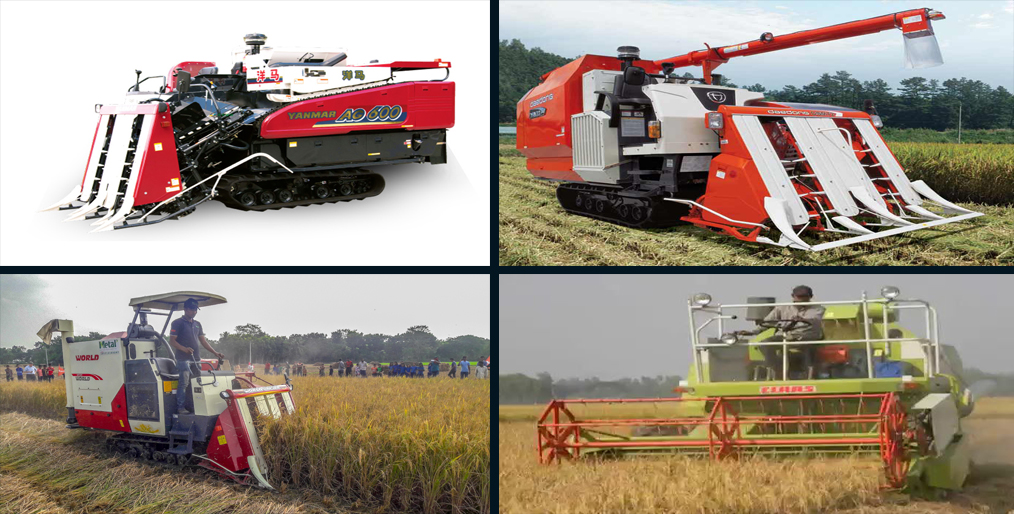 Extensive sales of rice combined harvester