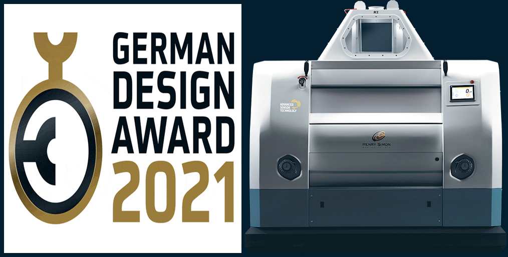 Henry Simon added another successto its leading position in milling technologies with Henry Simon Roller Mill (HSRM)at the German Design Award 2021.