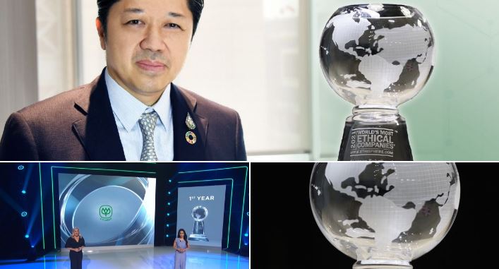 Charoen Pokphand Group represented by CEO Suphachai Chearavanont, received the “World’s Most Ethical Companies 2021” award