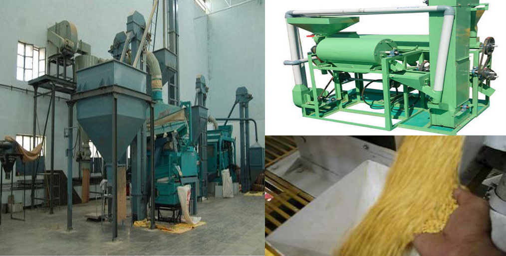 What is the condition of pulses processing machinery in India?
