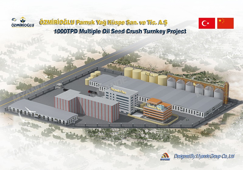 Myande Undertakes 1,000TPD Multiple Oilseeds Crushing Project in Turkey