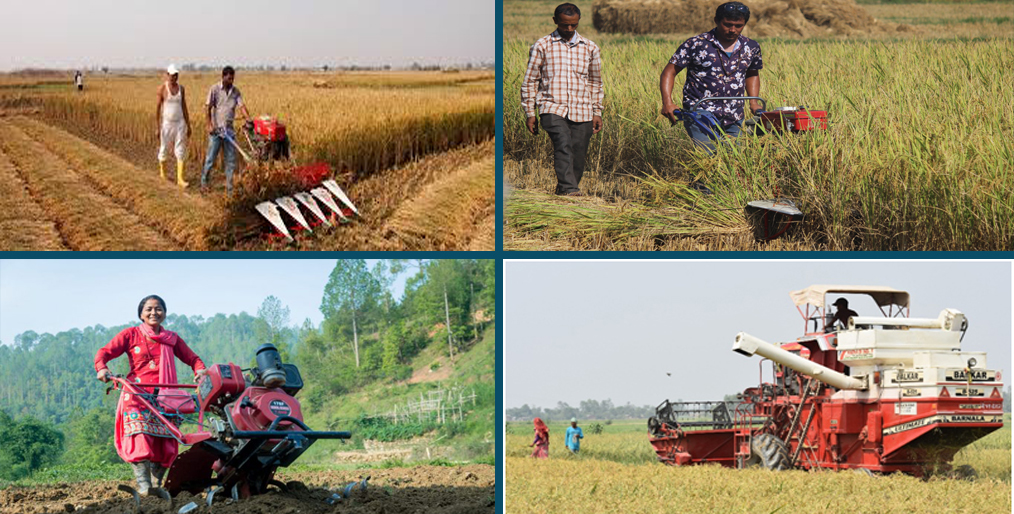 A feature on grain harvesting and harvesting equipment in Nepal