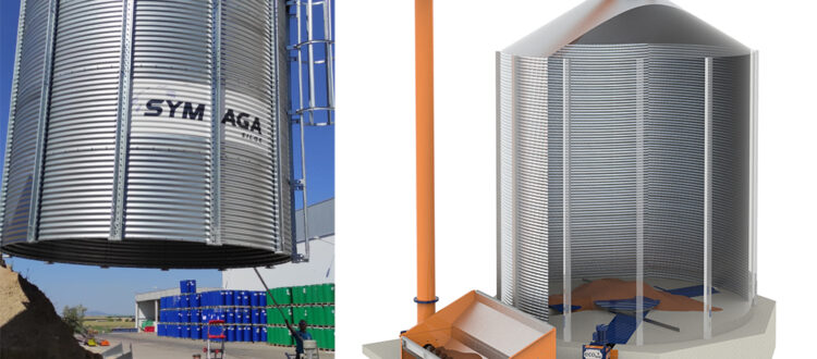 EcoKcal has relied on Symaga silos for Tomcoex Tomato Dehydrator project in Miajadas.