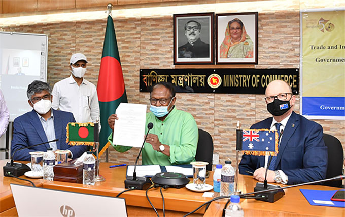 Like the United States, Bangladesh has signed trade and investment agreements with Australia
