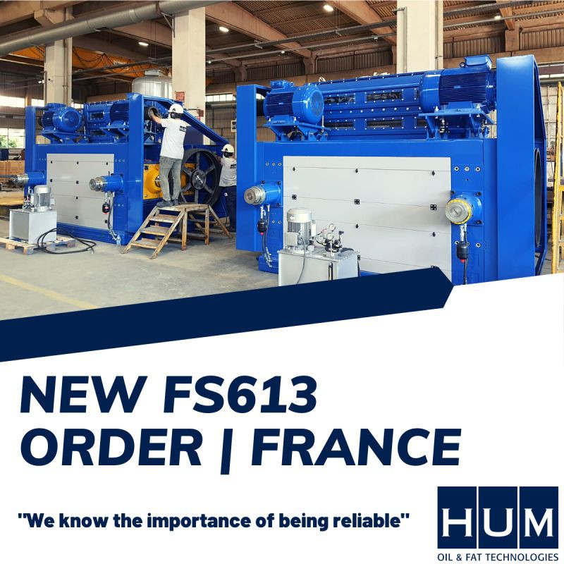 HUM’s core machinery ‘Flaker Model FS 613’ is going to meet Its new owner in France