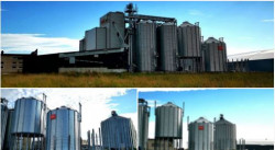 In Estonia, the installation of three cone silos from KMZ Industries