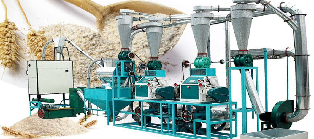 Many types of wheat milling machines, including small & multi-story flour milling plants