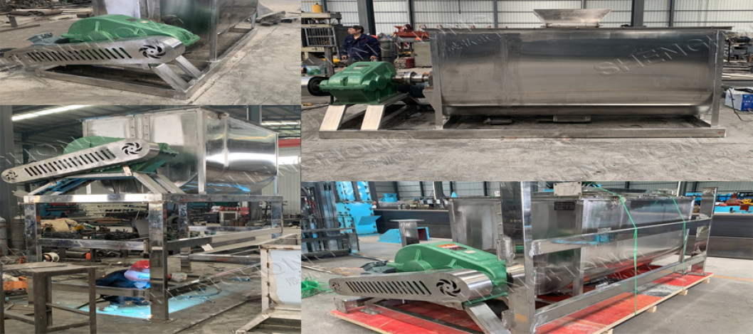 Stainless steel horizontal mixer shipped to Malaysia