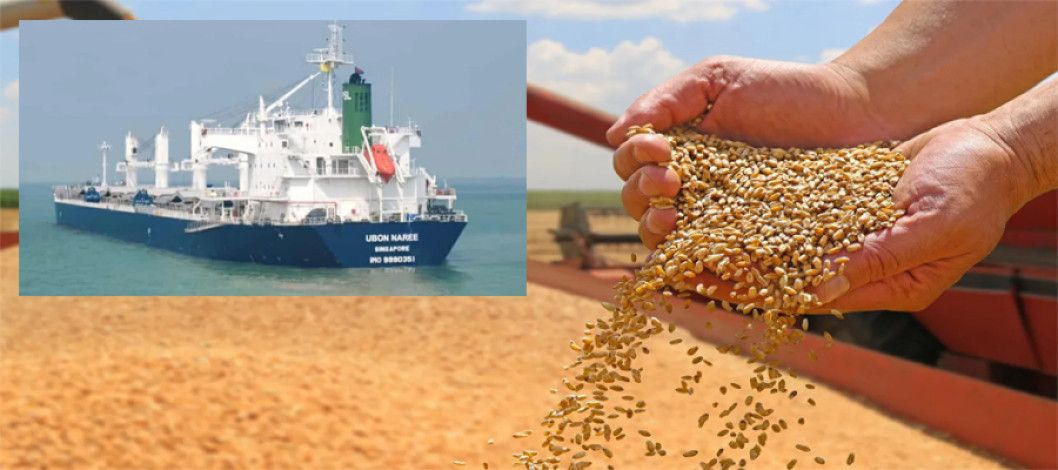 Another 62,000 metric tons of wheat arrived from the United States